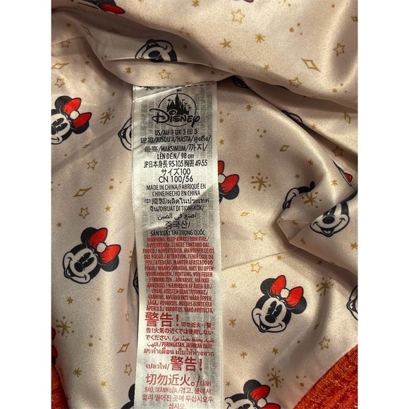 Disney Toddler Girls Red Tweed Dress Coat Minnie Mouse Buttons Size 3 - Picture 10 of 11